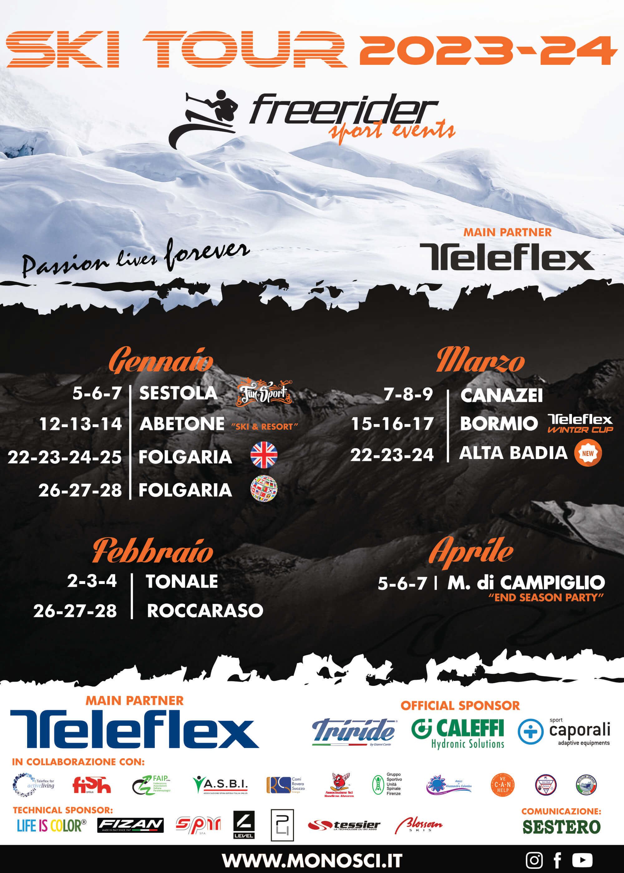 calendario ski tour 2023-2024